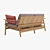 Modern Kettal Riva 3-Seater Sofa 3D model small image 3