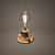 Render-Like Textured Incandescent Lamp 3D model small image 1