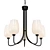 Kichler Valserrano Black Chandelier 3D model small image 1