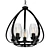 Kichler Tuscany 22" Chandelier: Elegant Oiled Bronze 3D model small image 1