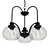 Vintage Charm: Quoizel Trilogy Chandelier 3D model small image 1