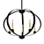 Elata 27" Orbital Chandelier 3D model small image 1