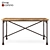 Industrial-Inspired Flatiron Desk 3D model small image 1