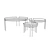 Carrasco Table: Elegant Iron & Marble Design 3D model small image 5