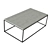 Niles Cement Coffee Table - Sleek and Durable 3D model small image 4