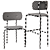 GUBI Coco Dining & Bar Chair Combo 3D model small image 4