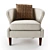 Sophia Accent Chair: Elegant Design, Plush Comfort 3D model small image 2