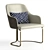 Luxury Upholstered Marie Chair - Timeless Elegance 3D model small image 1