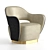 Valerie Modern Italian Armchair - Luxurious and Contemporary Design 3D model small image 3