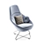 Stylish Allermuir Lounge Chair 3D model small image 4