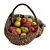 Photogrammetry Basket with Apples 3D model small image 7