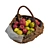 Photogrammetry Basket with Apples 3D model small image 8