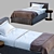 Meridiani LAW Single Bed: Sleek and Stylish 3D model small image 2