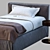 Meridiani LAW Single Bed: Sleek and Stylish 3D model small image 3