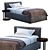 Meridiani LAW Single Bed: Sleek and Stylish 3D model small image 5