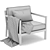 Elevate Your Outdoor Style with RH Palma Armchair 3D model small image 4