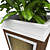 Modern Geometric Plant Vase 3D model small image 3