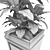 Modern Geometric Plant Vase 3D model small image 5