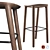 Neva Wooden Barstool: German Design Award-Winning 3D model small image 2