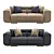 Elegant Contemporary Sofa 3D model small image 2