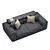 Elegant Contemporary Sofa 3D model small image 3