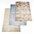 Textured Collection: 4 Rugs by Author 3D model small image 1