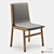 Modern Bridge Dining Chair 3D model small image 1