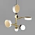 Monaco Art Deco Pendant Chandelier 3D model small image 1