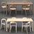 Artisan Jean Table & Neva Chair Set 3D model small image 1