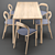 Artisan Jean Table & Neva Chair Set 3D model small image 2