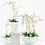 Elegant Orchid Flower Pot 3D model small image 2