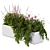 Window Flower Box in Pink 3D model small image 1