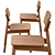 Dino Dining Chair: Elegant and Ergonomic Seating. 3D model small image 2