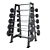 Hammer Strength Barbell Storage 3D model small image 1