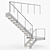 Title: Loft-Style White Staircase 3D model small image 4