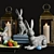 Essex Bunny Pottery Barn Decor Set 3D model small image 3