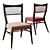 Elegant Irwin Collection Dining Chair 3D model small image 1