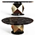 Elegant Round Giorgio Dining Table 3D model small image 1
