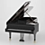 Elegant Arian Tabib Grand Piano 3D model small image 2