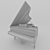 Elegant Arian Tabib Grand Piano 3D model small image 3