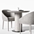 Dutch Designer Piet Boon's Elegant Dining Set 3D model small image 1