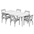 Elegant Thelma Table & Chair 3D model small image 4