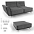 Natuzzi Sublime Sofa: Modern Elegance 3D model small image 2