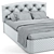 Sleek and Stylish Bed 3D model small image 3