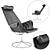 Dux Jetson Easychair: Sleek Scandinavian Armchair 3D model small image 1