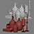 Elegant Tabletop Decor Set 3D model small image 3