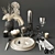 Heracleum Tableware Collection: Elegant and Versatile 3D model small image 1