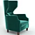 Cozy Comfort Armchair 3D model small image 2