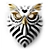 Majestic Owl Mask: Handcrafted Elegance 3D model small image 3