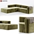 Modern Hoek L Sofa: Stylish and Versatile 3D model small image 1